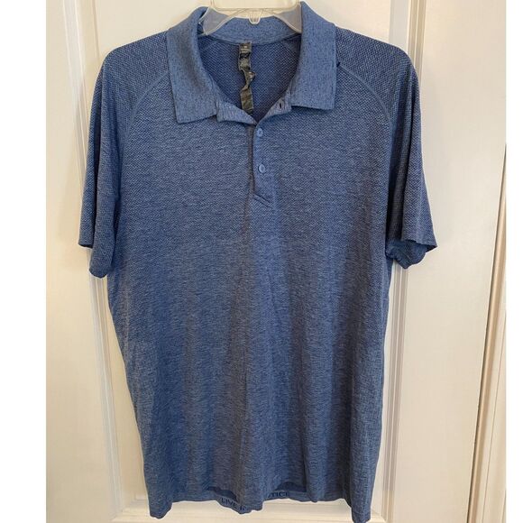 Men's Lululemon Blue Polo Shirt - Picture 1 of 3